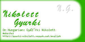 nikolett gyurki business card